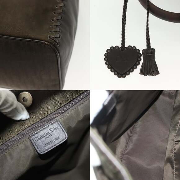DIOR Trotter Canvas Hand Bag Khaki - Picture 11 of 13
